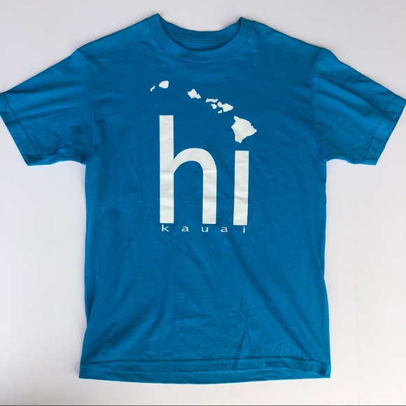 Blue Kauai Hawaii Island Medium Shirt - Picture 1 of 3